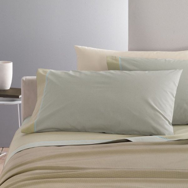 Lenzuola Piazza e Mezza Gabel - Completo Letto - Lipari - Greige