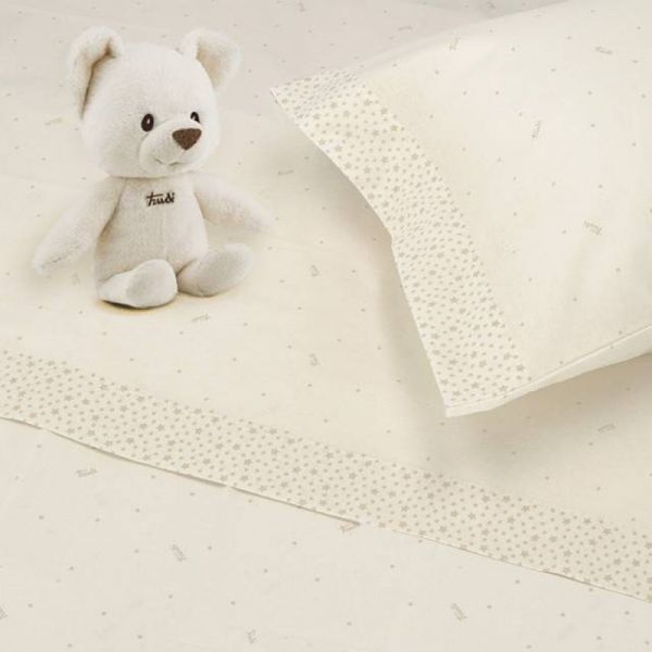 Lenzuola Singole Bambino ad Una Piazza – Stelle - Beige – Trudy Somma