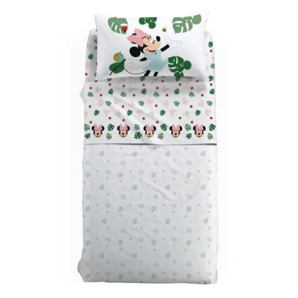 Lenzuola Singole una piazza Caleffi – Minnie Garden – Completo letto