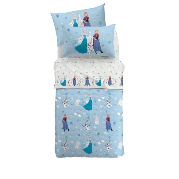 Lenzuola Una Piazza e Mezza - Completo Letto  - Disney Frozen Star - Caleffi