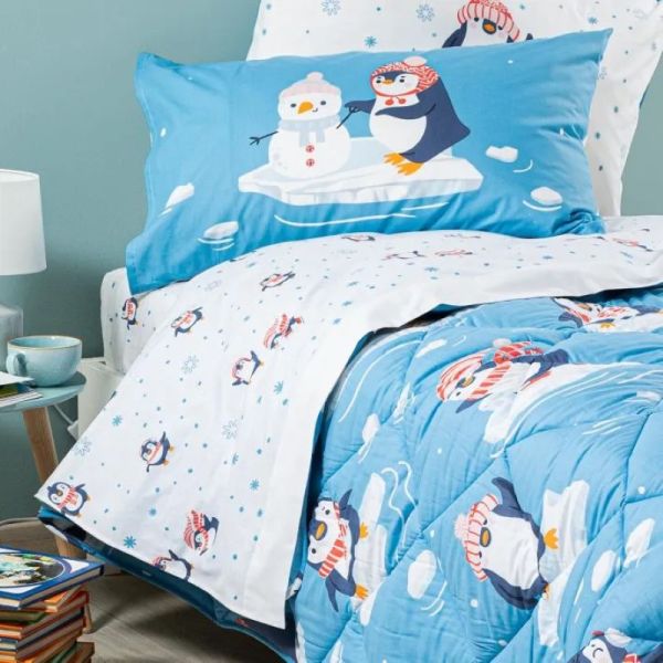 Lenzuola Una Piazza e Mezza Caleffi - Completo Letto – Pinguini