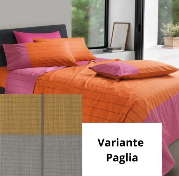 Lenzuola Una Piazza e Mezza Francese Gabel - Completo Letto - Kos - Paglia