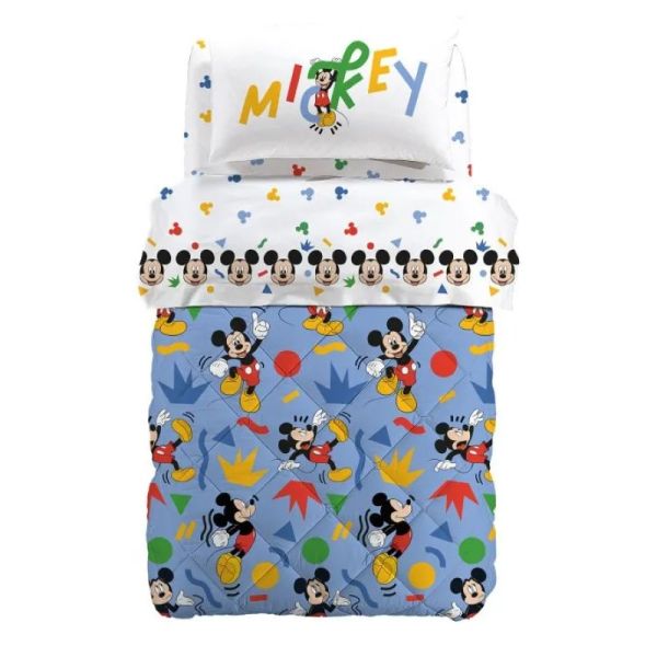 Lenzuola Singole una piazza Caleffi – Mickey Colors – Completo letto