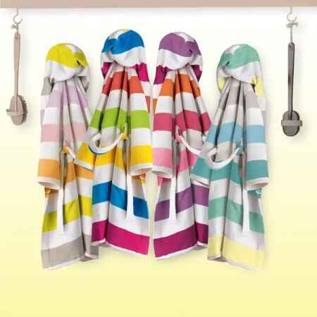 Accappatoio Spugna Cinigliata – Bambino - 100% Cotone - Palio - Rosa – Pretti – in varie taglie