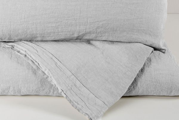 Lenzuola Matrimoniali 100% lino - Parure - Bordi e Cornici - Pietra - LFDL