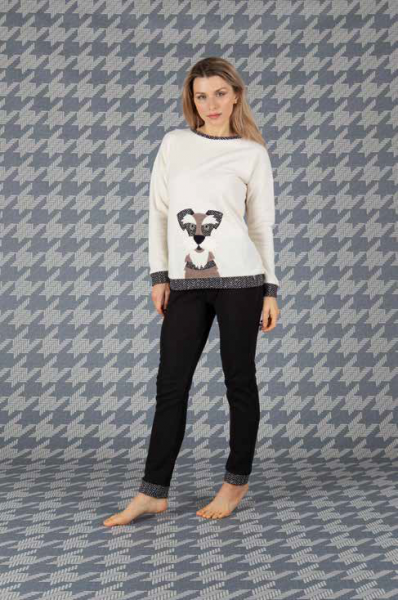 Pigiama Donna con applicazioni in  varie misure – 6M94815 - Maryhome