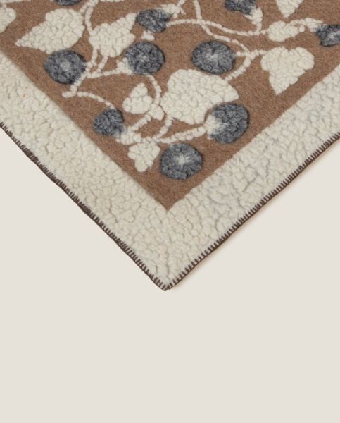 Plaid Coperta Frati Home in lana cotta per divano, poltrona o letto Armonia Grigio Soft Alpaca