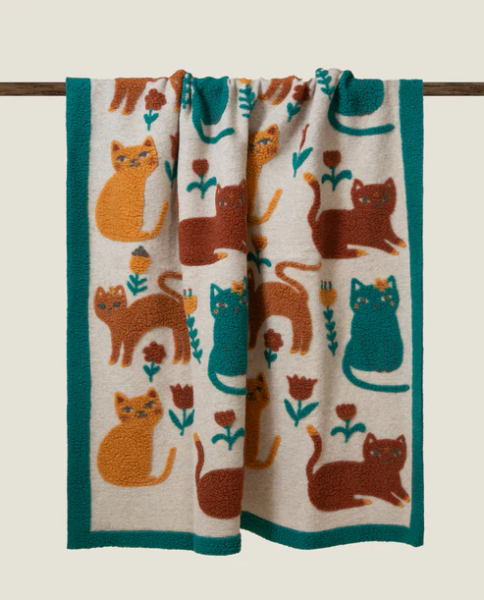 Plaid Coperta Frati Home in lana cotta per divano, poltrona o letto Miao Beauty Panna