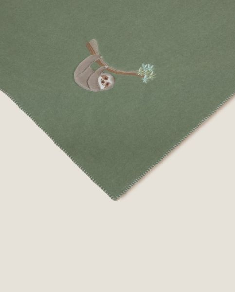 Plaid Coperta Frati Home per divano, poltrona o letto Sloth Oliva
