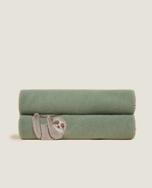 Plaid Coperta Frati Home per divano, poltrona o letto Sloth Oliva