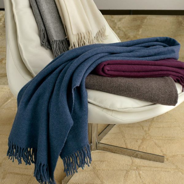 Plaid Coperta Lana Somma - morbida e confortevole per divano, poltrona o letto – N.Pop T.Filo - Granoturco