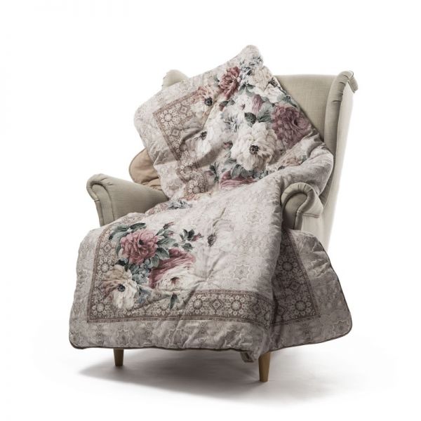 Scaldotto Caleffi - Plaid Imbottito Coperta - Royal - Tortora