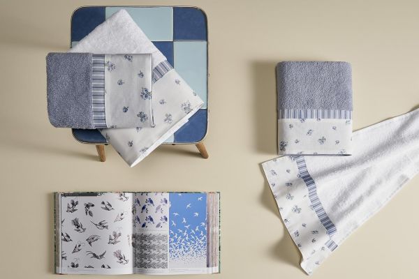 Asciugamani Bagno Set  1+1 – Viso e Ospite – Certaldo - Rosa - Biancoperla