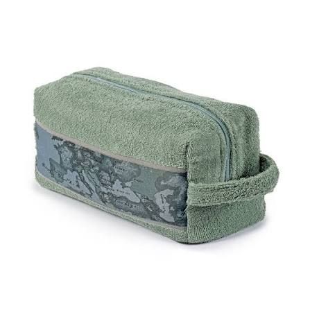 Set Beauty + Asciugamani - Alviero Martini - Prima Classe - Tartan Green