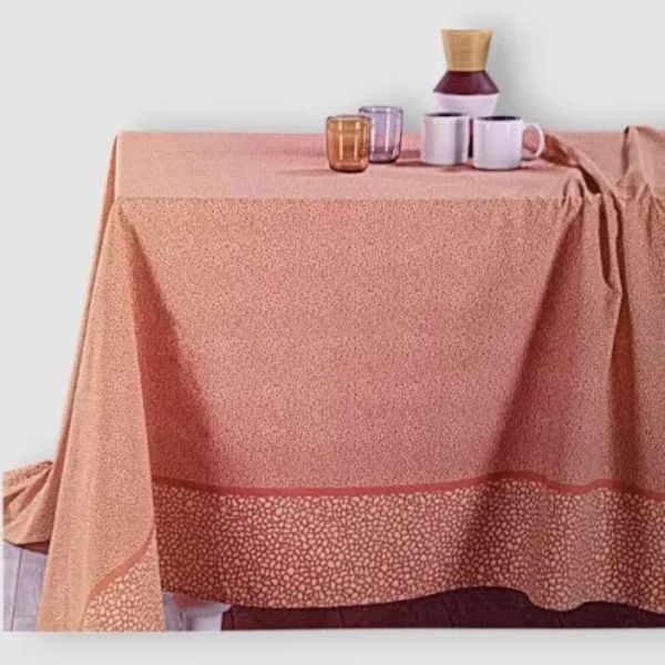 Telo Arredo Multiuso - Copriletto Leggero - Grandecor - Dike 270x270 - Ambra – Caleffi