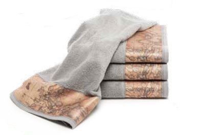 Telo Bagno - Alviero Martini - Prima Classe - Geo Classic - Grigio
