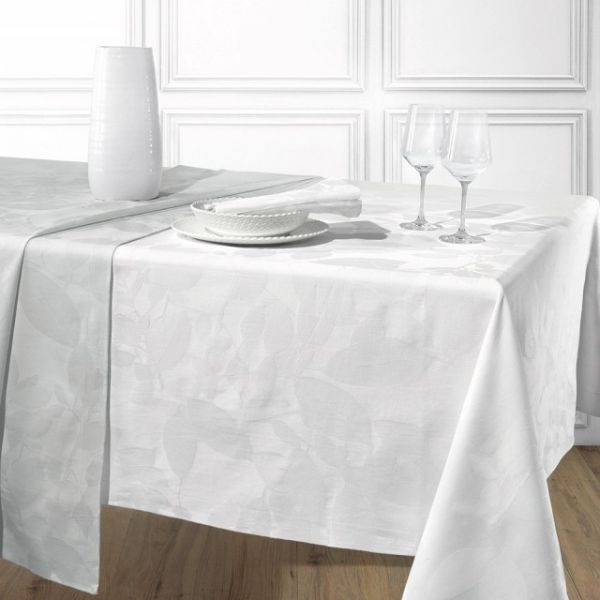 Tovaglia Bianca Fiandra di Cotone - Aura - Somma - Assortimento Misure