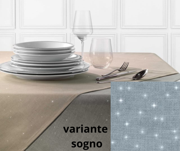Tovaglia Gabel - panama 100% Cotone - Stardust - Sogno - Assortimento Misure