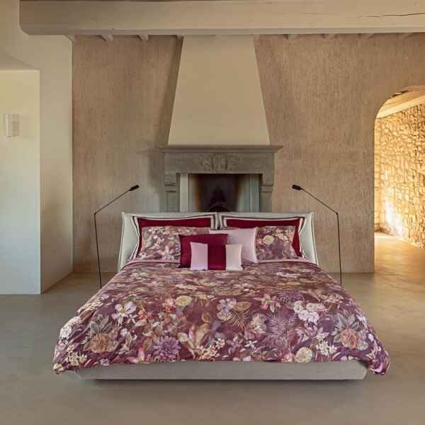Trapunta Fazzini Matrimoniale Invernale - Protea - Burgundy Malva