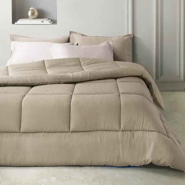 Trapunta Matrimoniale Invernale - Jewel Jaquard - Tortora - Somma