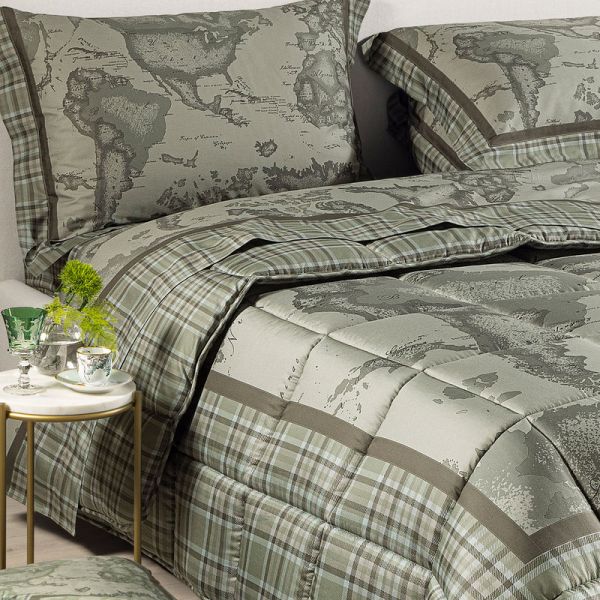 Trapunta Matrimoniale Invernale - Tartan Green - Alviero Martini - Prima Classe