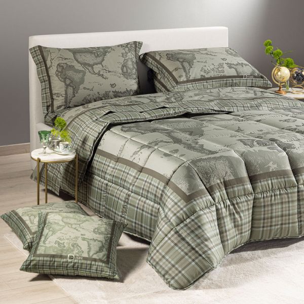 Trapunta Matrimoniale Invernale - Tartan Green - Alviero Martini - Prima Classe