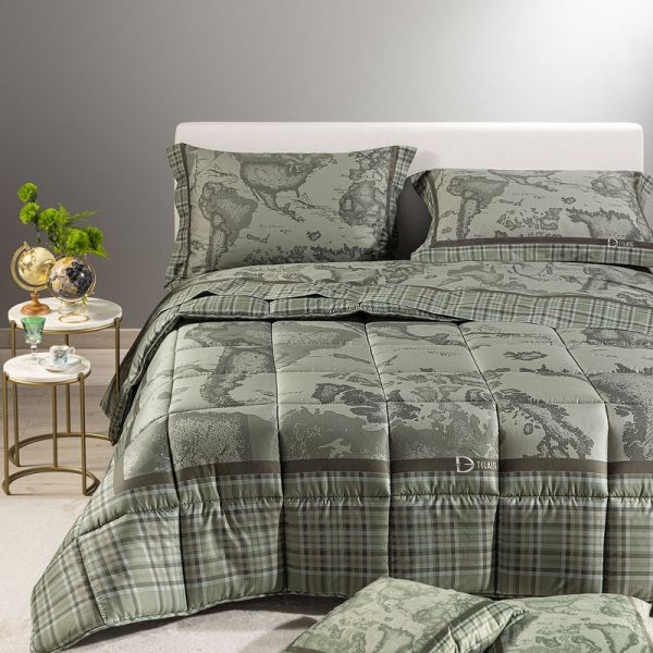 Trapunta Matrimoniale Invernale - Tartan Green - Alviero Martini - Prima Classe