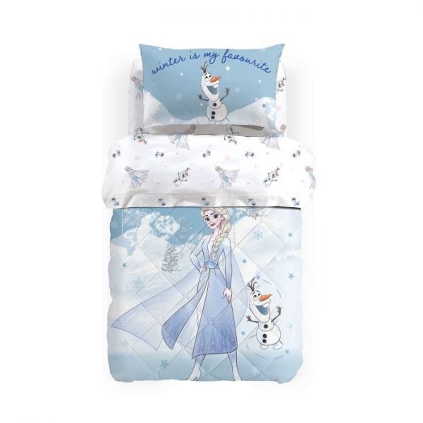 Trapunta Singola Caleffi Invernale una piazza  - Principesse Disney – Frozen Winter