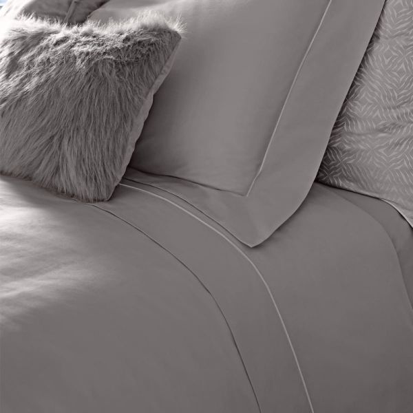 Copripiumino Matrimoniale - Fazzini Atelier - Velasca - Grigio Perla - Completo letto