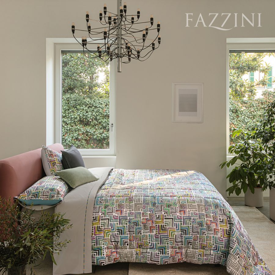 Trapunta Singola Una Piazza Invernale Geometrie Fazzini