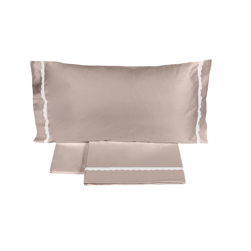 Lenzuolo Matrimoniale In Puro Cotone Italiano - Soprapiano 240x290 Cm, Rosa - Foto 9