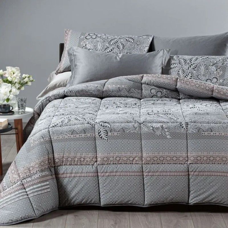 Trapunta Matrimoniale Invernale Caleffi Oriental Grigio