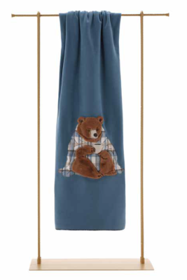 Plaid Coperta Maryplaid morbida e confortevole per divano, poltrona o letto – 6M36101 - Orso
