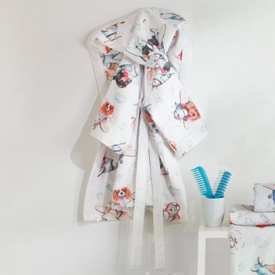 Accappatoio Spugna Stampata - 100% Cotone – Airplane - Trudy – Somma – assortimento misure