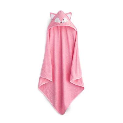 Accappatoio Triangolo - Telo Poncho Baby - Fox - Rosa - Caleffi