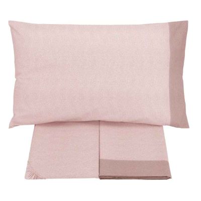 Lenzuola Matrimoniali Flanella Gabel - Completo Letto – Chromo - Rosè