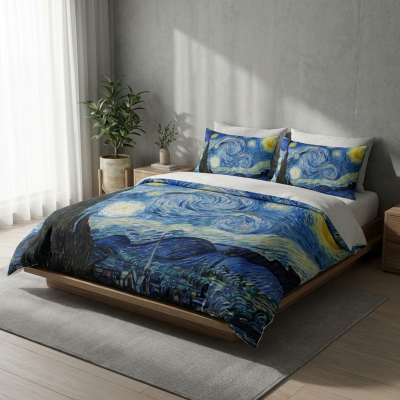 Lenzuola Matrimoniali - Cogal Art - Notte Stellata - Completo Letto