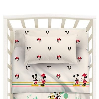 Lenzuola Lettino a Cancello - Completo Letto - Disney Minnie & Mickey Topolino - Caleffi