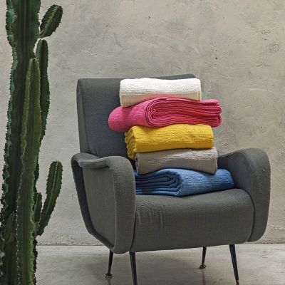 Copriletto Leggero - Puro Cotone- Assortimento Colori e Misura - Dialogo - Fazzini