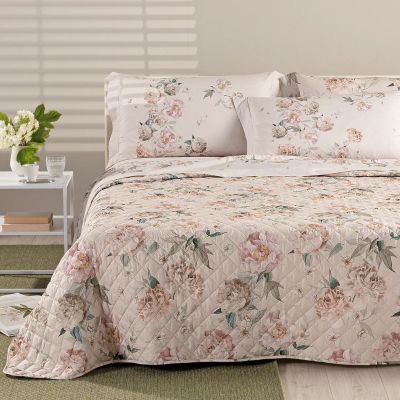 Copriletto Matrimoniale – Trapuntino / Quilt  - Peonia Queen - Caleffi