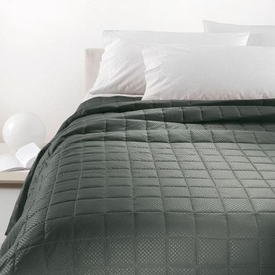 Copriletto Matrimoniale – Trapuntino / Quilt  - Seduction - Grigio - Vallesusa