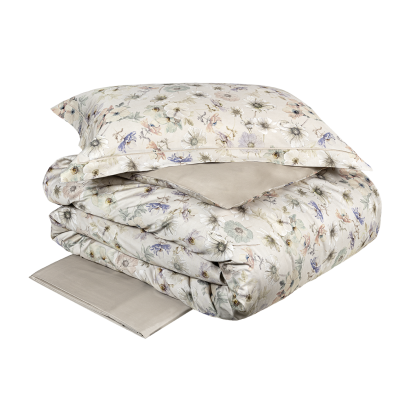 Copripiumino Matrimoniale - Completo Letto - Orticola - Torrone - Fazzini Atelier