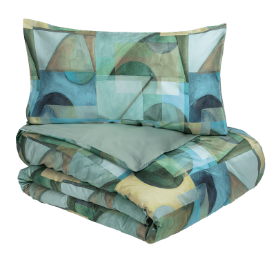 Copripiumino Matrimoniale Fazzini - Paracas - Celadon Verde - Parure