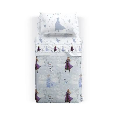Copripiumino Singolo una piazza Caleffi - Disney Frozen Elsa e Anna - Completo Letto