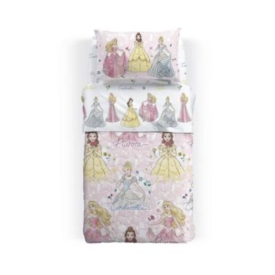 Copripiumino Singolo una piazza Caleffi - Disney Le Principesse - Completo Letto
