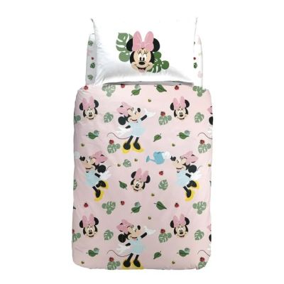 Copripiumino Singolo una piazza Caleffi - Disney Minnie Garden - Completo Letto