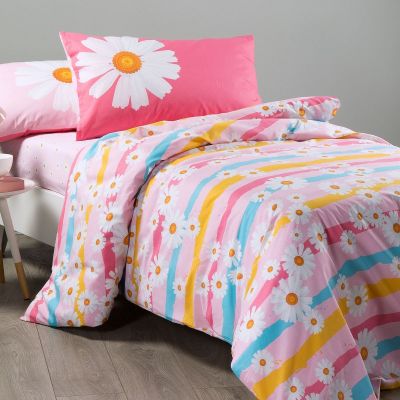 Copripiumino Singolo una piazza – Caleffi - Margherite - Completo Letto