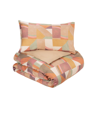 Copripiumino Una Piazza e Mezza - Wooden Blocks - Fazzini – Parure