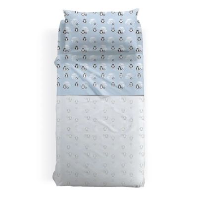 Lenzuola Singole una piazza in Flanella – Caleffi - Completo  Letto - Alaska - Azzurro