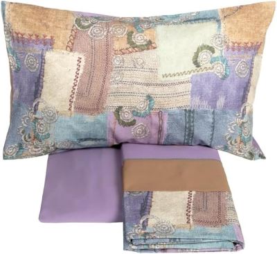 Lenzuola Copriletto Matrimoniali - Fazzini – Crazy Quilt - Multicolor - Completo letto